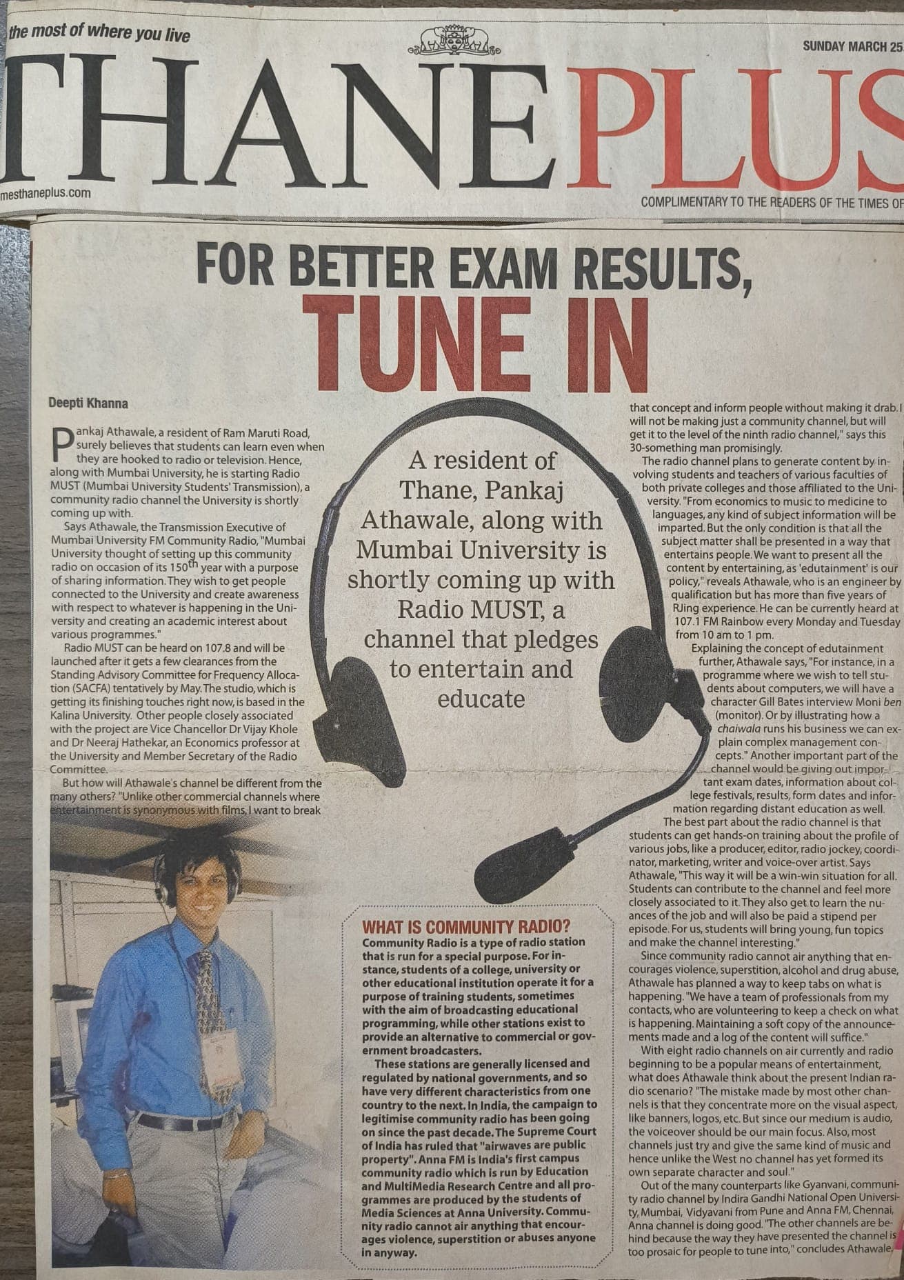 For Better Exam Results, Tune In — Community Radio