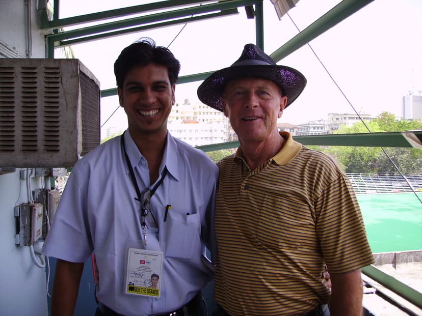 With Sir Geoff Boycott