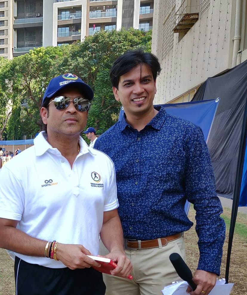 With Sachin Tendulkar